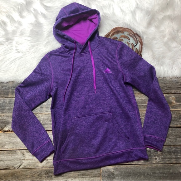 purple adidas hoodie womens